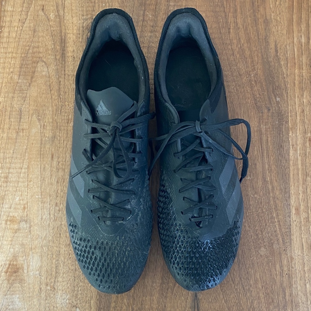 Adidas Predator Black Soccer Cleats Sneakers athletic shoes